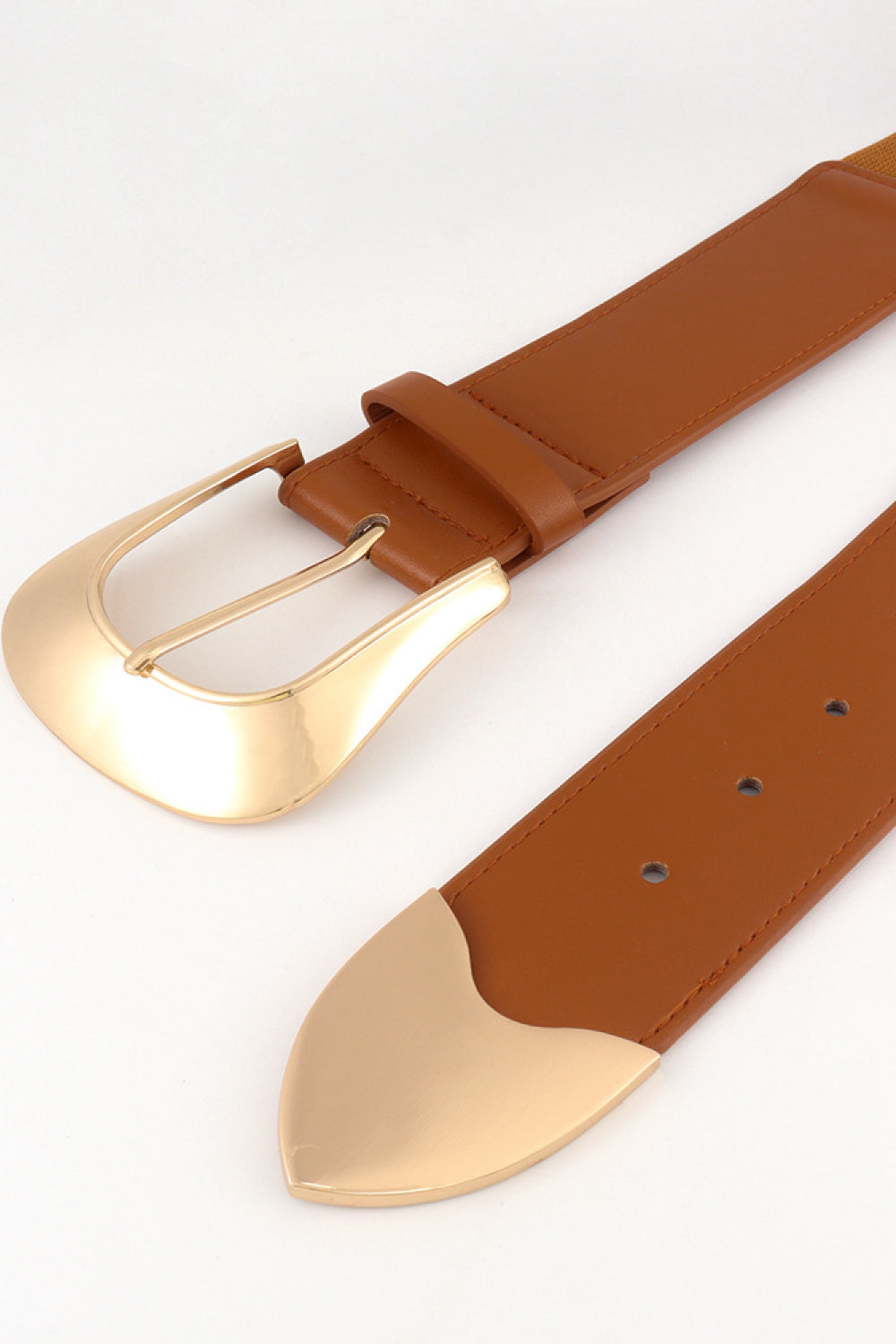 Elastic Wide PU Belt - The Ruffled Bull Boutique