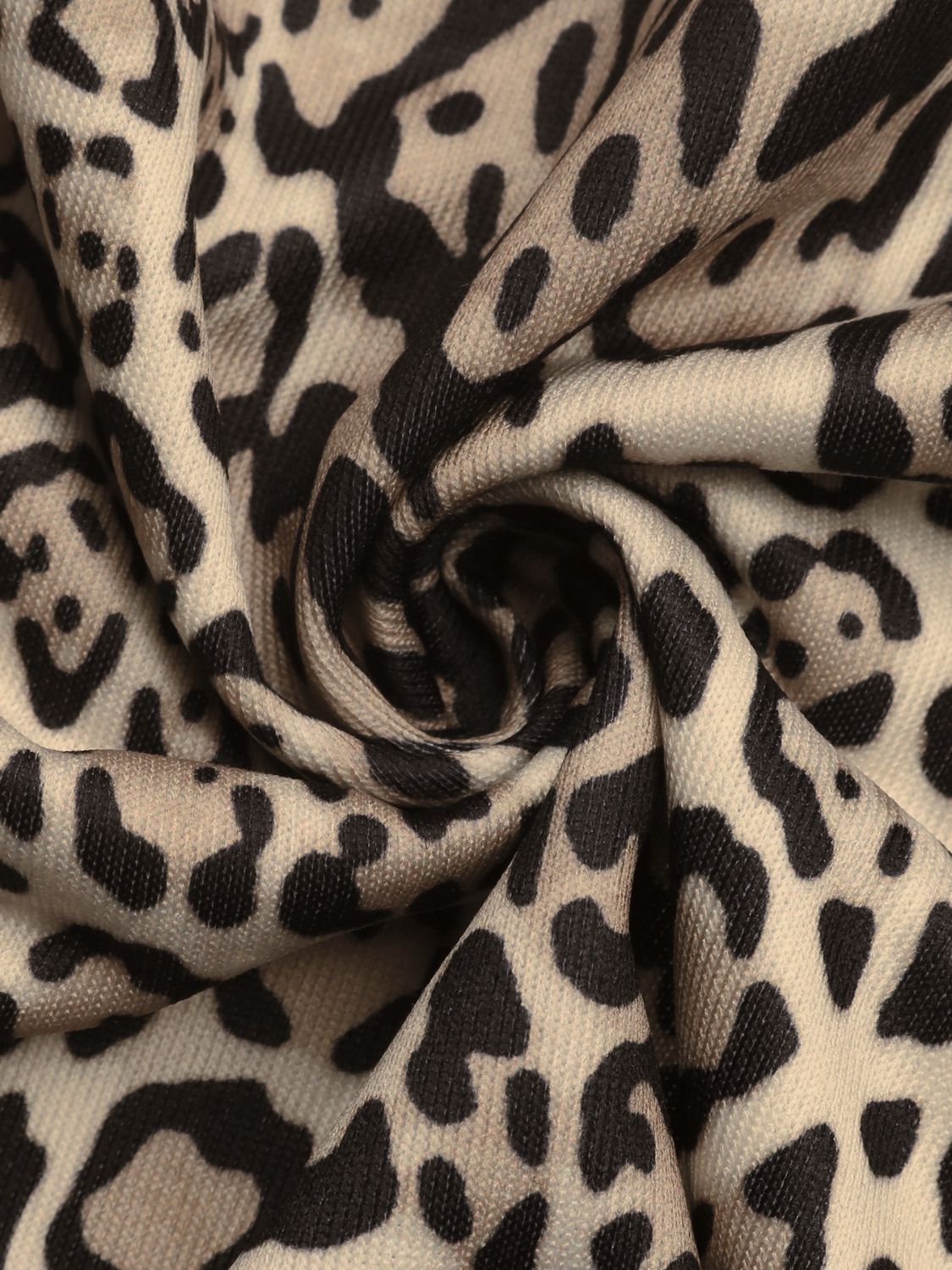Perfee Leopard Open Front Long Sleeve Jacket - The Ruffled Bull Boutique