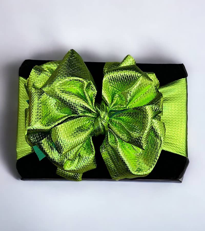METALLIC LIME GREEN #11 HEADBAND .F-DLH2440K - The Ruffled Bull Boutique