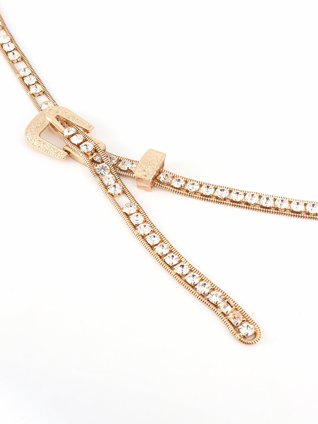 Rhinestone Metal Belt - The Ruffled Bull Boutique