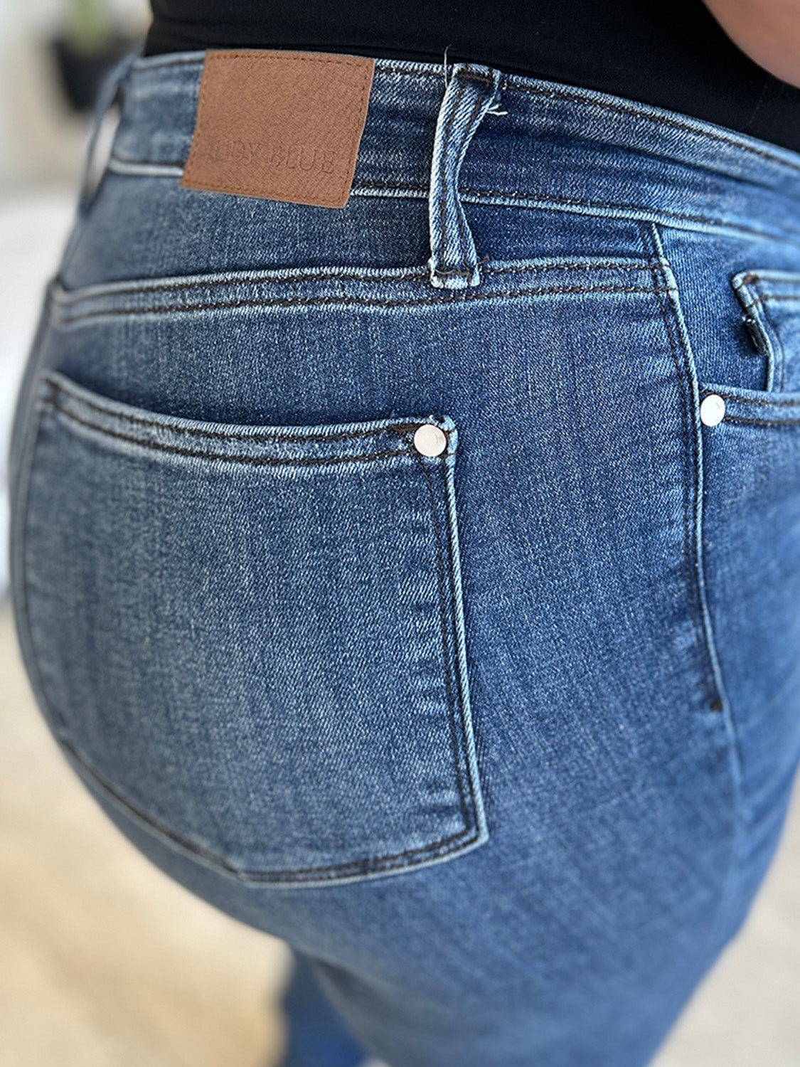 Judy Blue Full Size High Waist Distressed Skinny Jeans - The Ruffled Bull Boutique