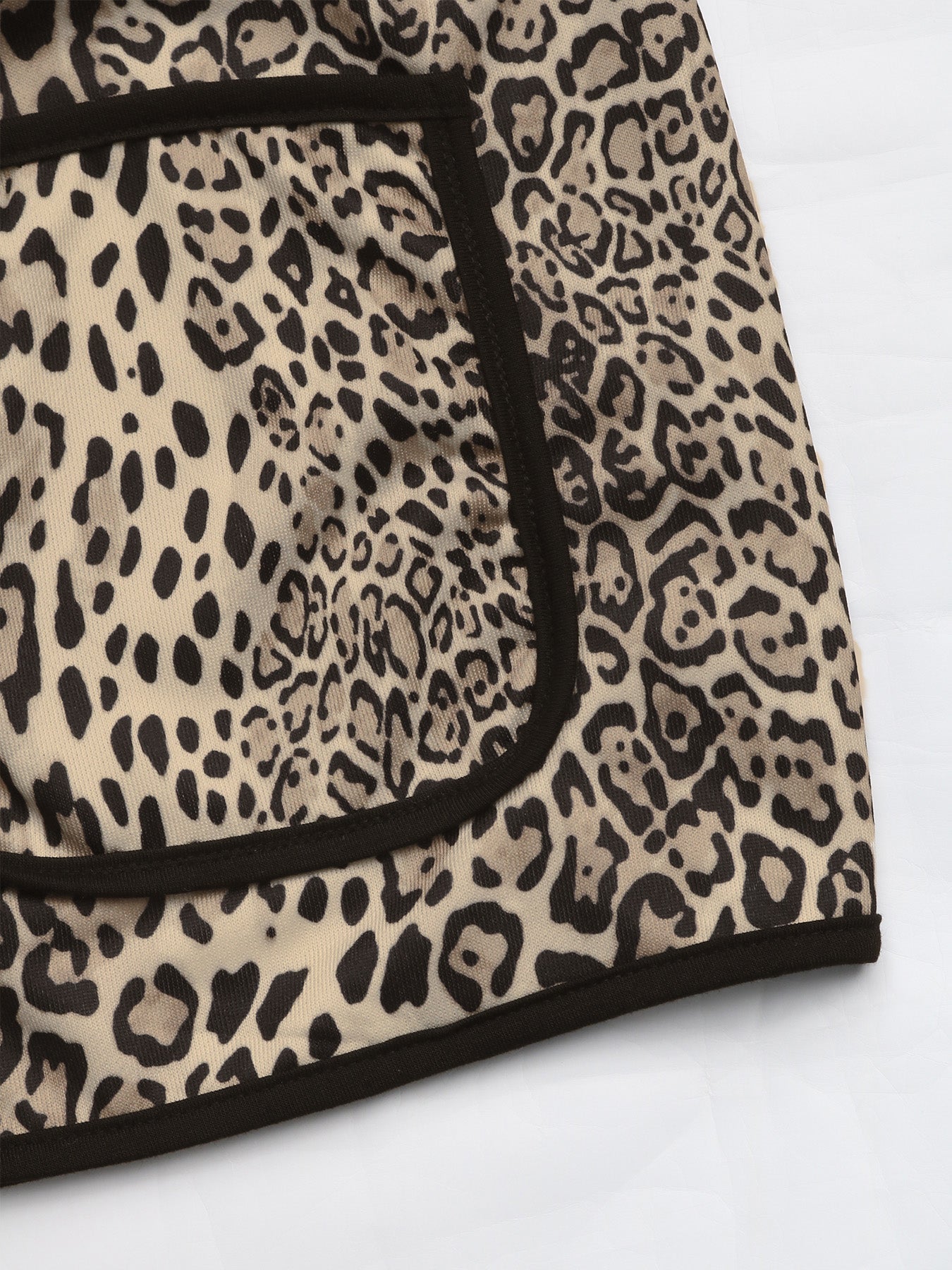 Perfee Leopard Open Front Long Sleeve Jacket - The Ruffled Bull Boutique