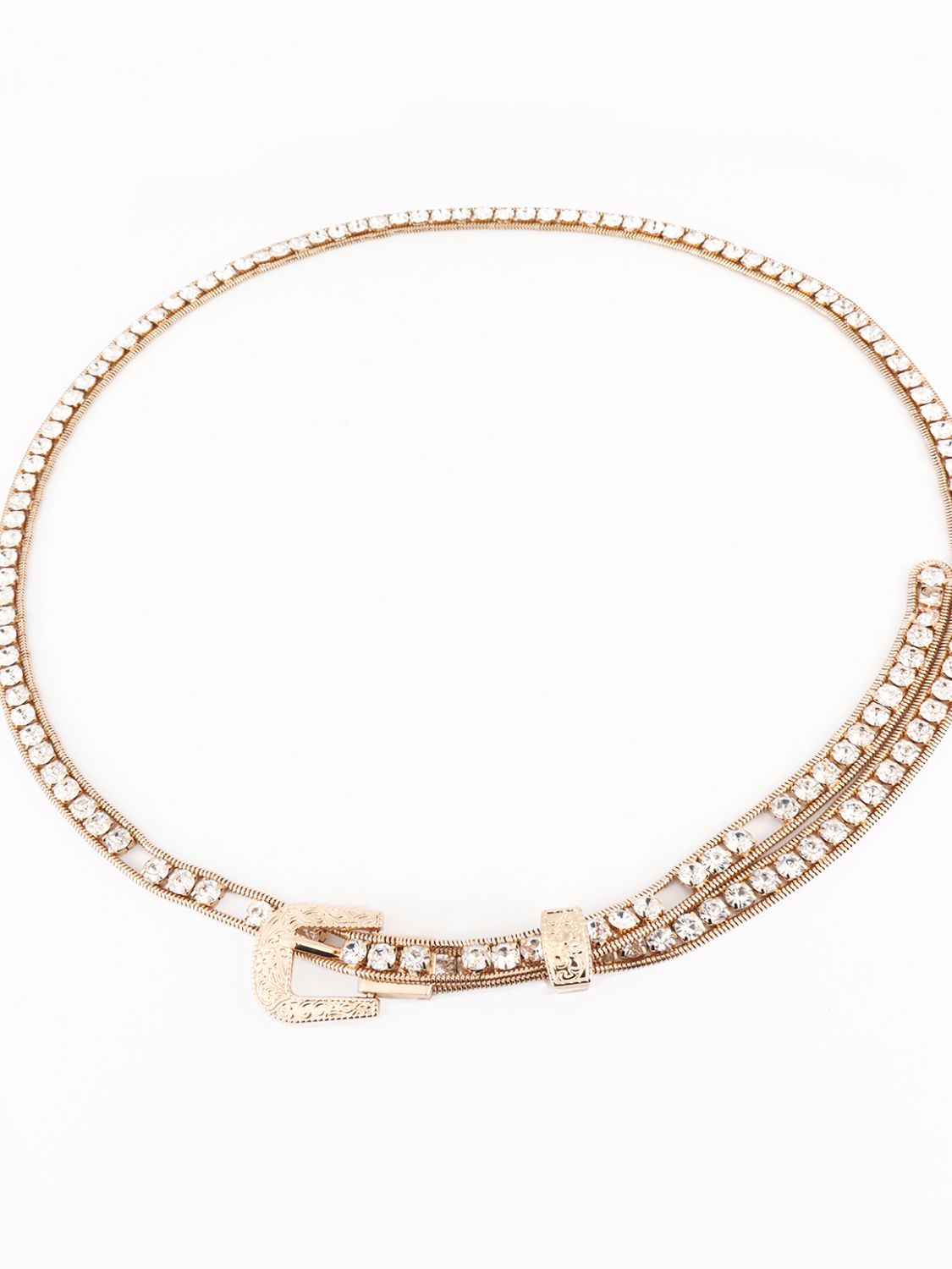 Rhinestone Metal Belt - The Ruffled Bull Boutique