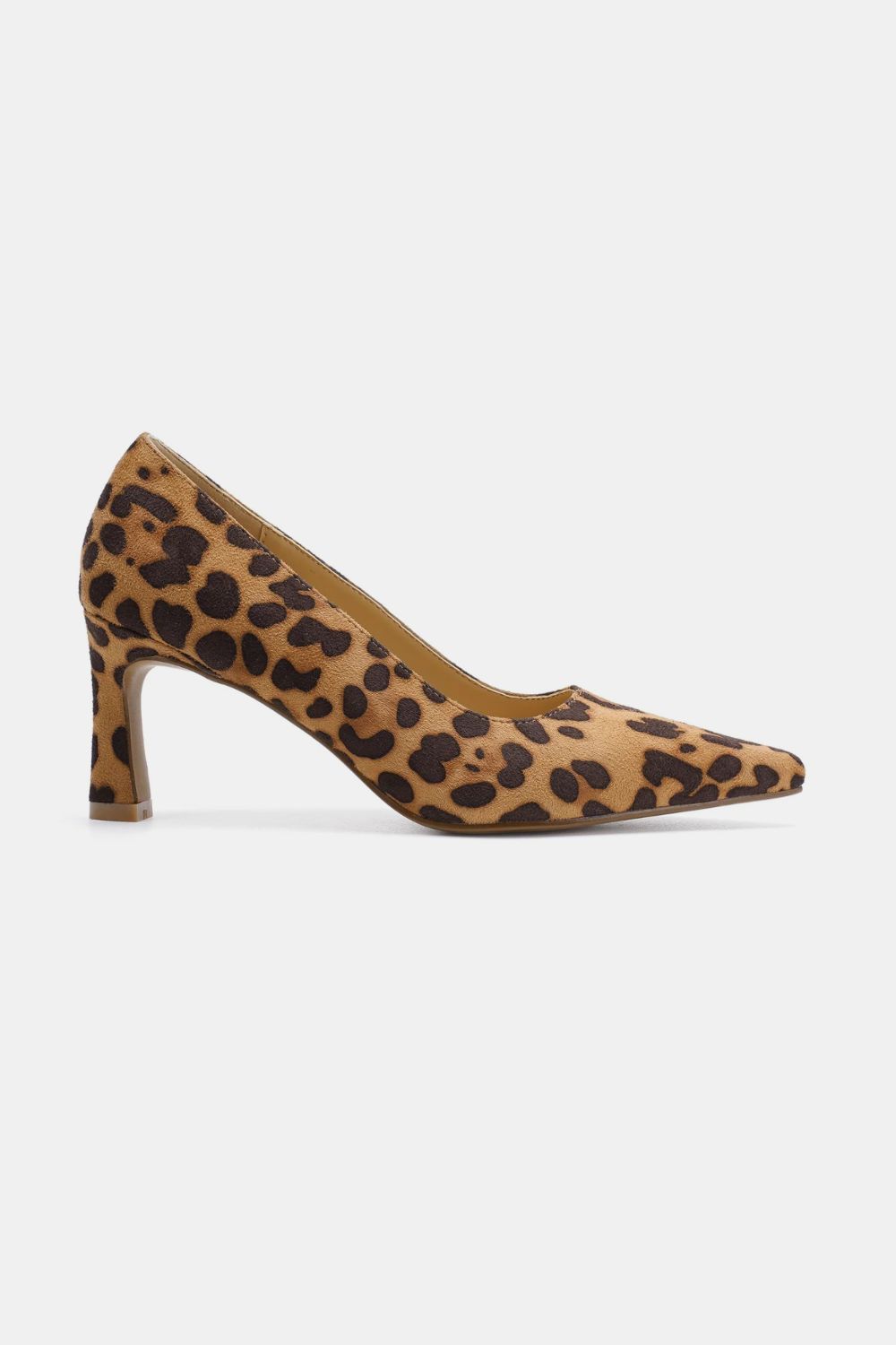 Beast Fashion Faux Suede Leopard Point Toe Pumps - The Ruffled Bull Boutique