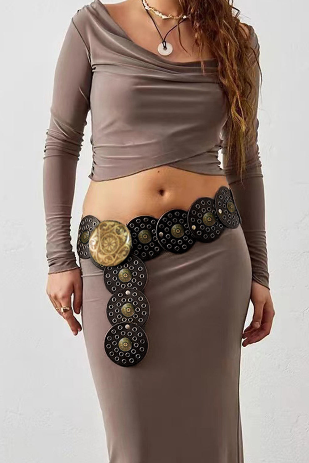 Vintage PU Leather Wide Belt - The Ruffled Bull Boutique