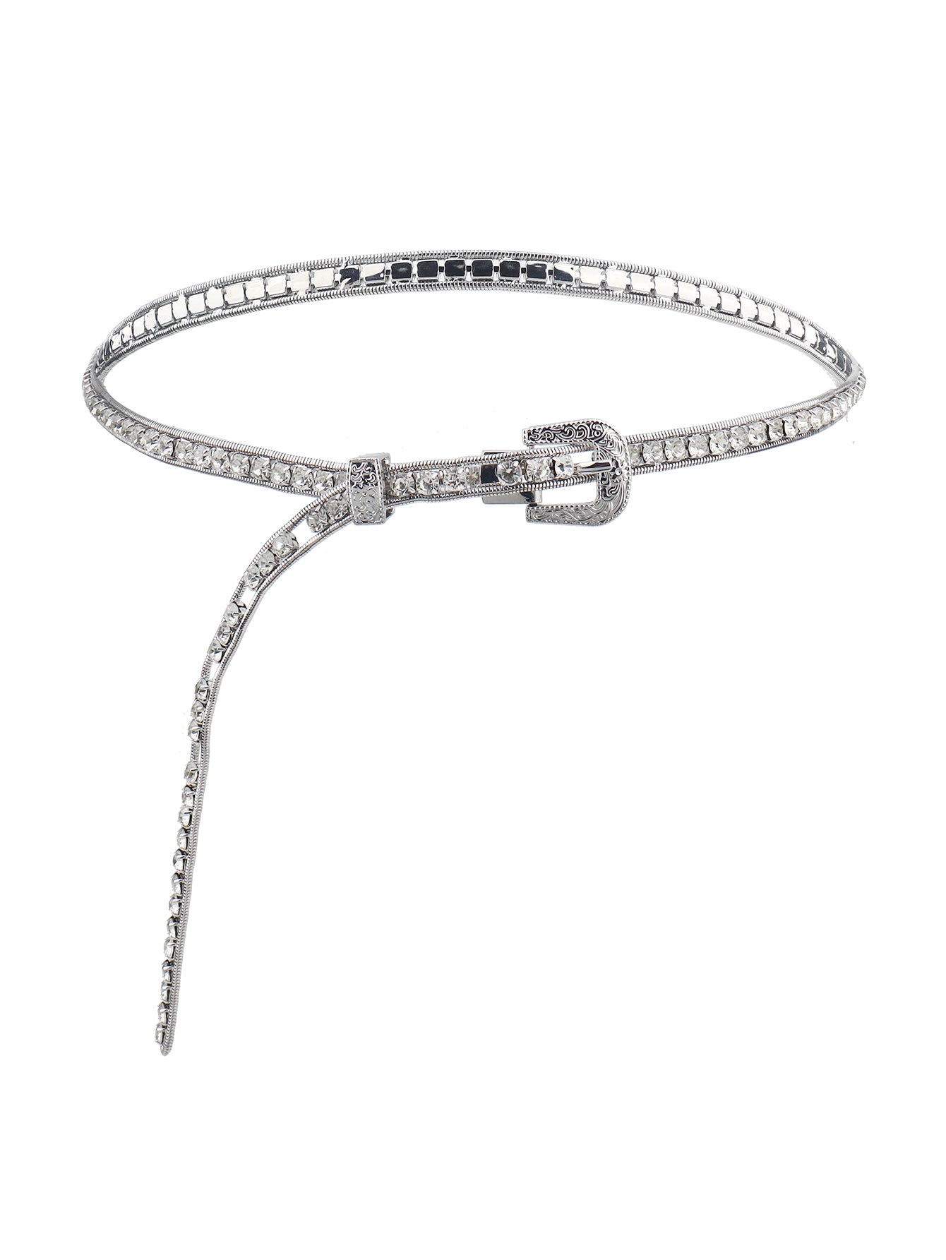 Rhinestone Metal Belt - The Ruffled Bull Boutique
