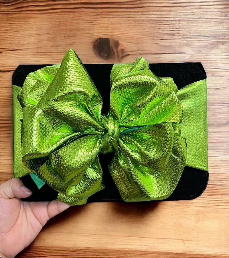 METALLIC LIME GREEN #11 HEADBAND .F-DLH2440K - The Ruffled Bull Boutique