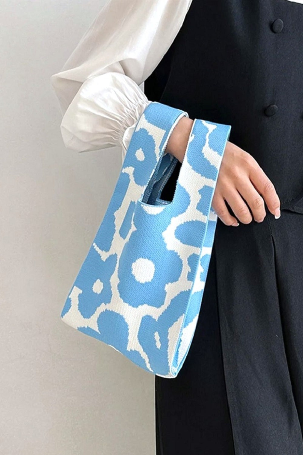 Zenana Flower Eco-Friendly Knitted Handbag - The Ruffled Bull Boutique