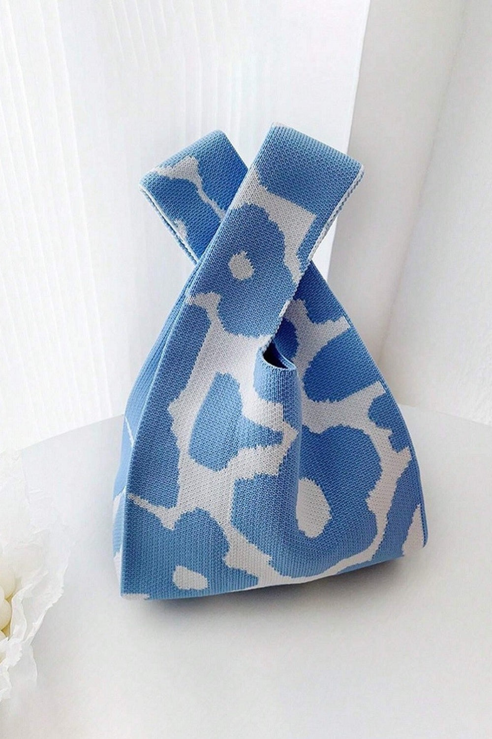 Zenana Flower Eco-Friendly Knitted Handbag - The Ruffled Bull Boutique