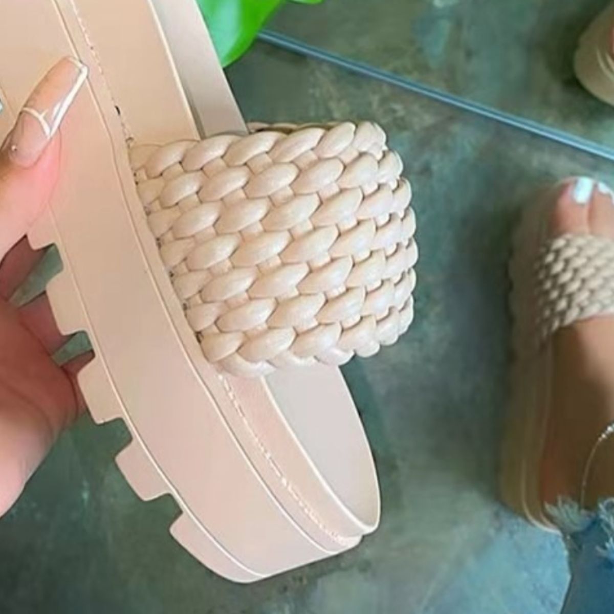 PU Leather Open Toe Platform Sandals - The Ruffled Bull Boutique