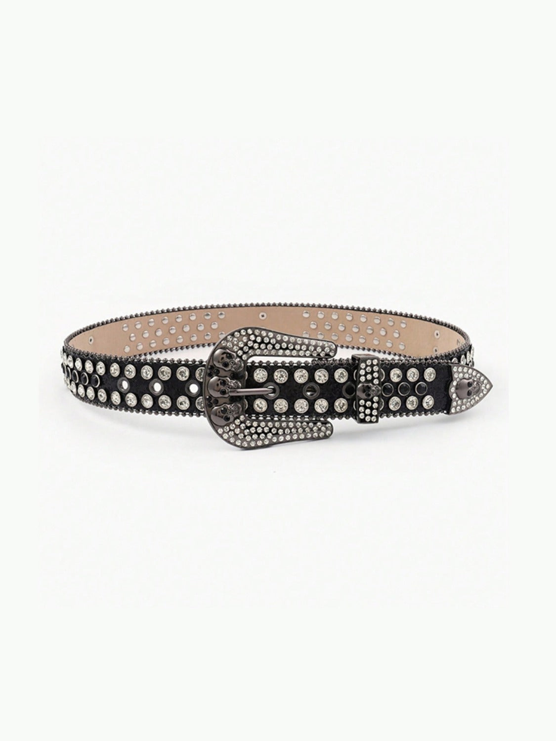 PU Leather Skull Belt - The Ruffled Bull Boutique