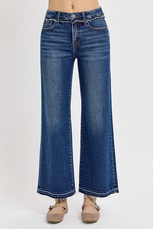 RISEN Full Size Tummy Control Bootcut Jeans Plus Size - The Ruffled Bull Boutique