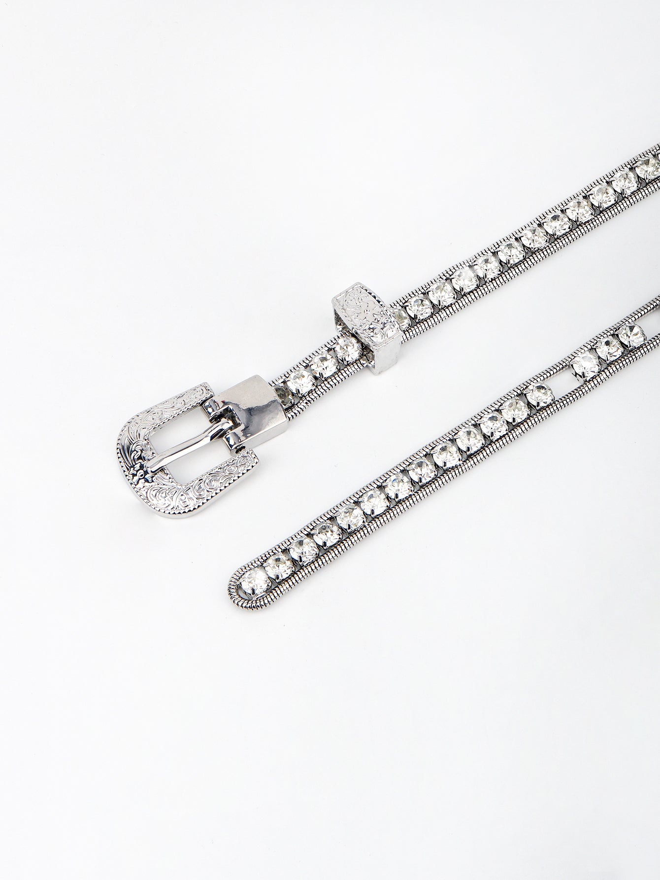 Rhinestone Metal Belt - The Ruffled Bull Boutique