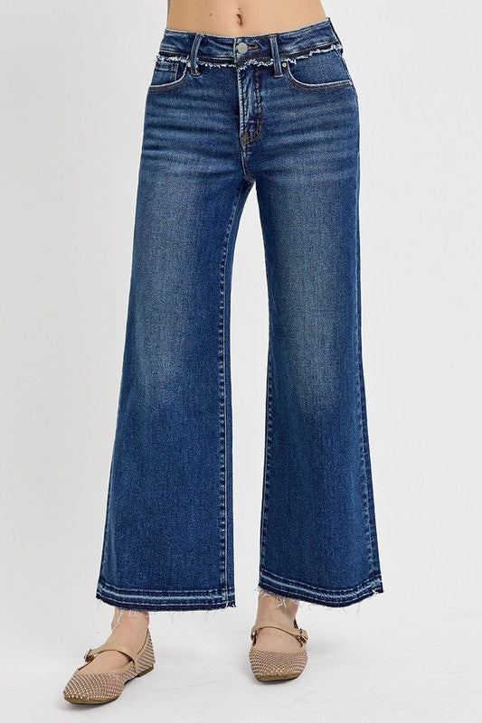 RISEN Full Size Tummy Control Bootcut Jeans Plus Size - The Ruffled Bull Boutique