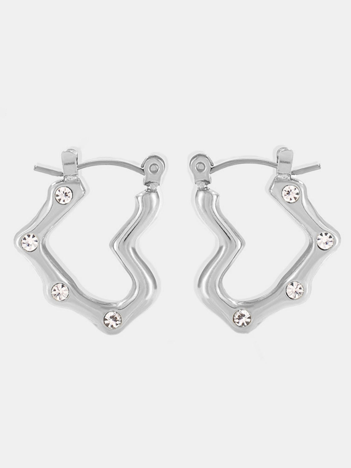 Stainless Steel Heart Earrings - The Ruffled Bull Boutique