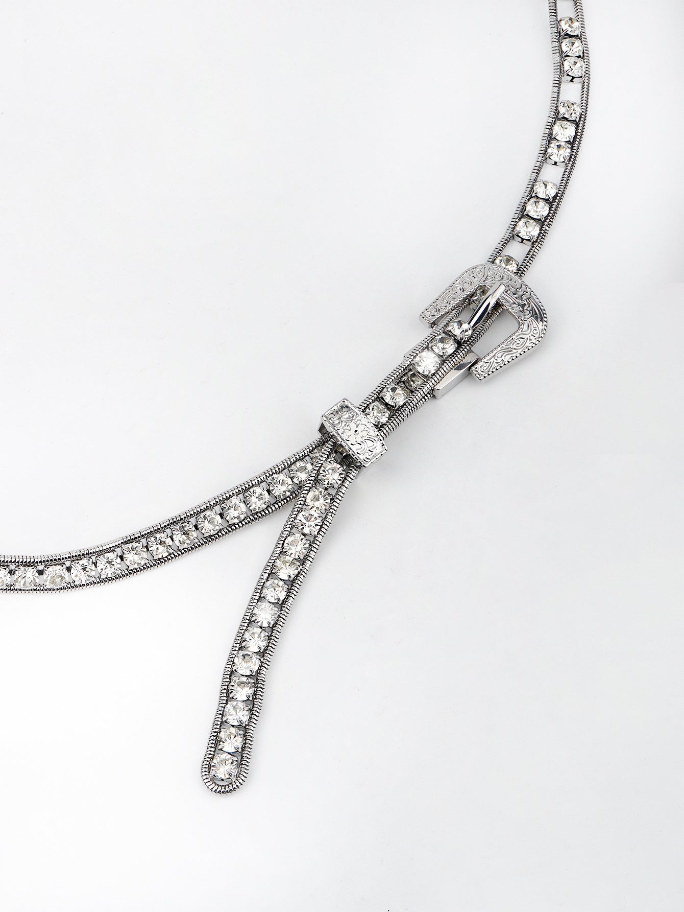 Rhinestone Metal Belt - The Ruffled Bull Boutique