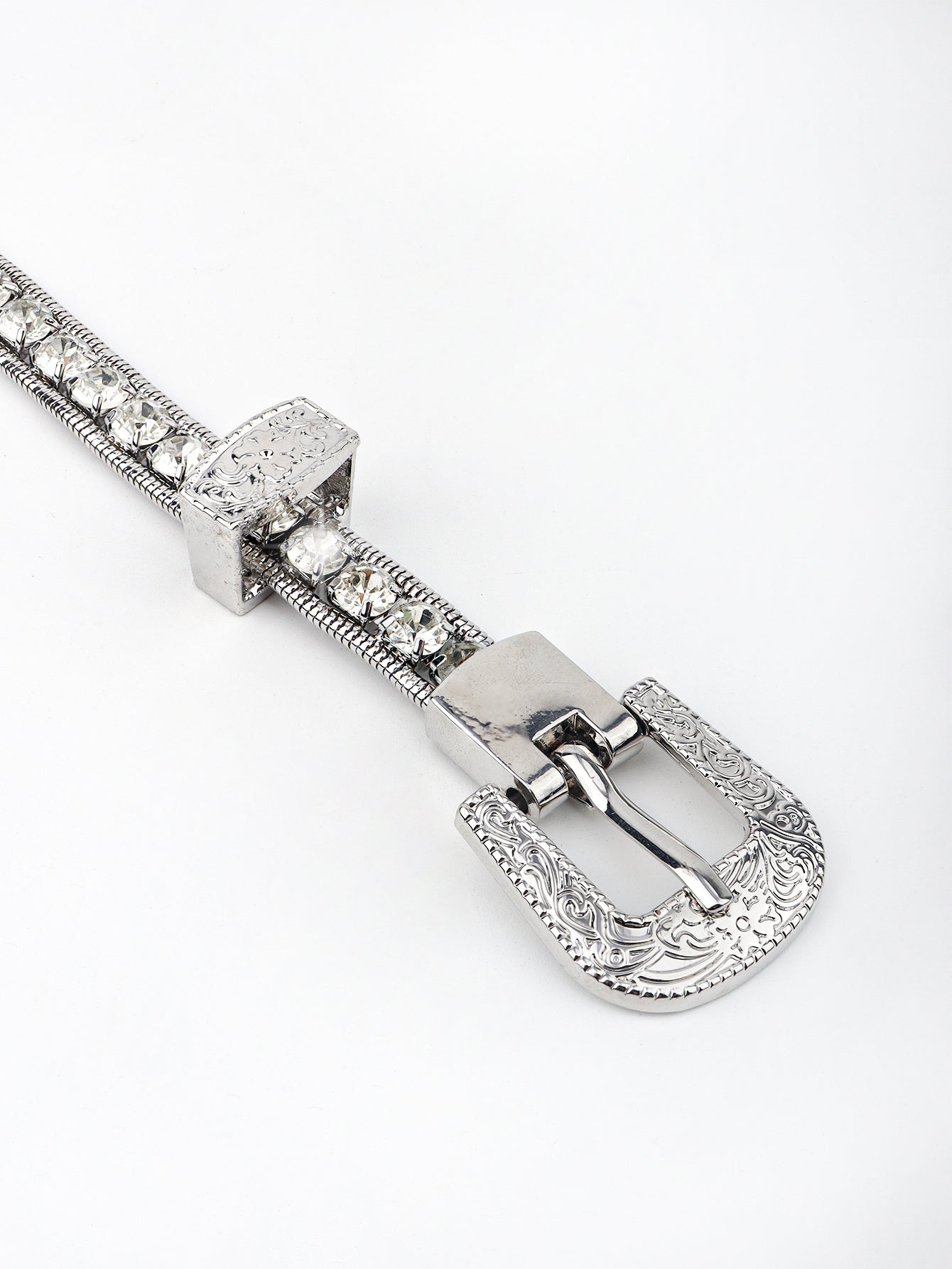 Rhinestone Metal Belt - The Ruffled Bull Boutique