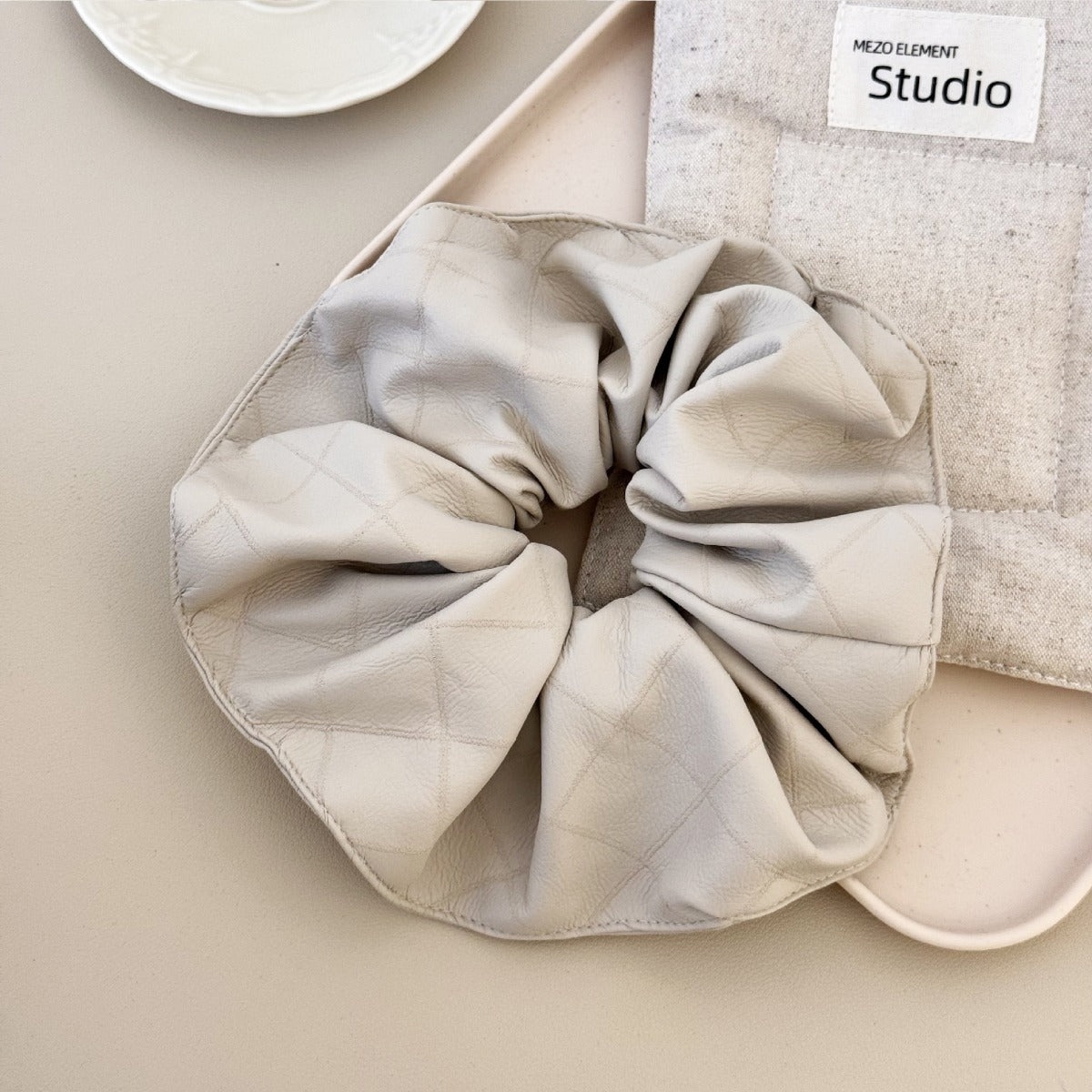 3-Piece PU Leather Elastic Hair Scrunchy - The Ruffled Bull Boutique