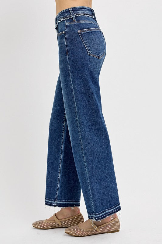 RISEN Full Size Tummy Control Bootcut Jeans Plus Size - The Ruffled Bull Boutique