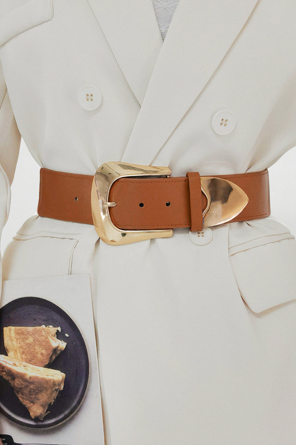 Elastic Wide PU Belt - The Ruffled Bull Boutique