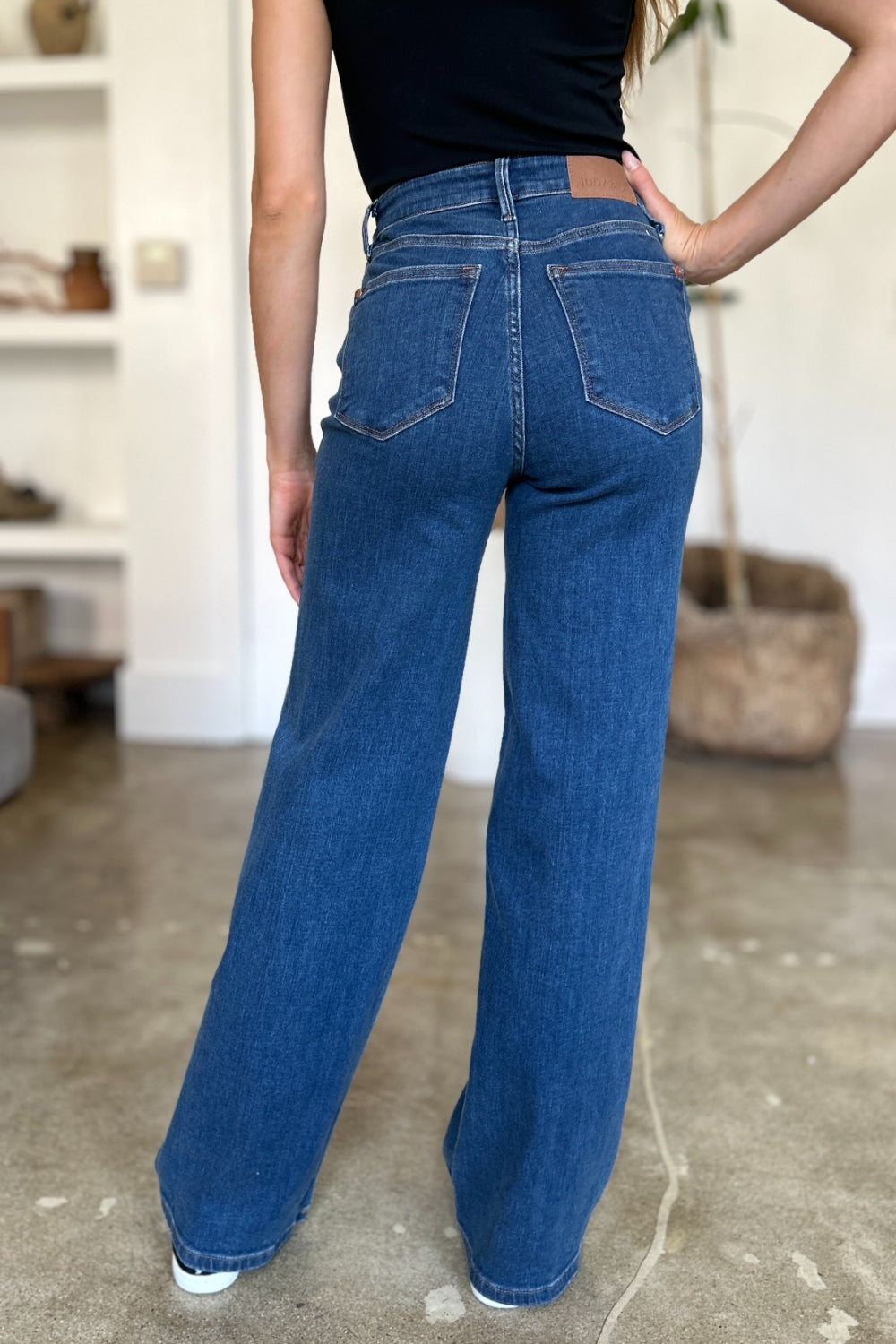 Judy Blue Full Size High Rise Straight Jeans - The Ruffled Bull Boutique