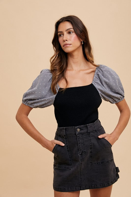 Annie Wear Cargo Denim Mini Skirt - The Ruffled Bull Boutique