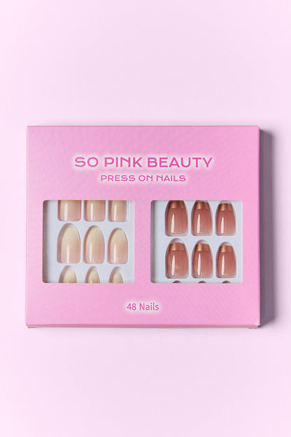 SO PINK BEAUTY Press On Nails 2 Packs