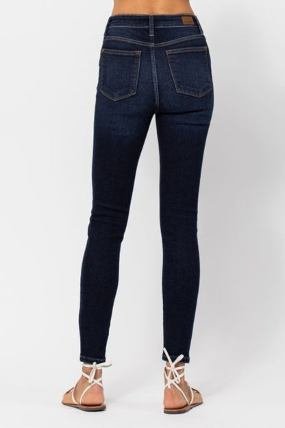 Judy Blue Full Size High Waist Handsand Skinny Jeans