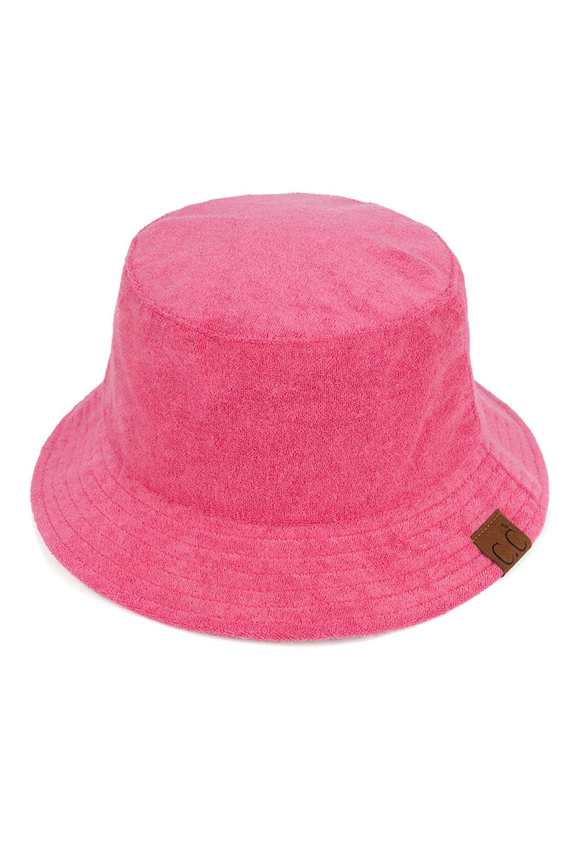 Terry cloth bucket hat - The Ruffled Bull Boutique