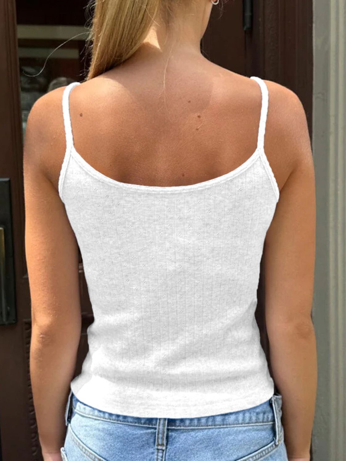 Devine Scoop Neck Cami - The Ruffled Bull Boutique