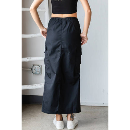 Parachute Cargo Long Skirt - The Ruffled Bull Boutique