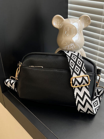 PU Leather Single Strap Crossbody Bag - The Ruffled Bull Boutique