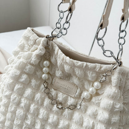 Bubble Textured Tote Bag - The Ruffled Bull Boutique