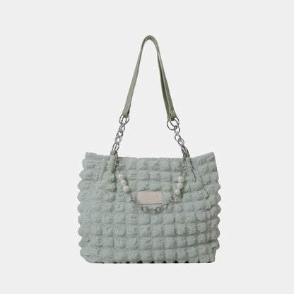 Bubble Textured Tote Bag - The Ruffled Bull Boutique