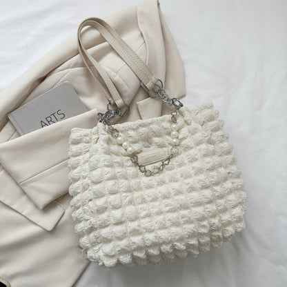 Bubble Textured Tote Bag - The Ruffled Bull Boutique