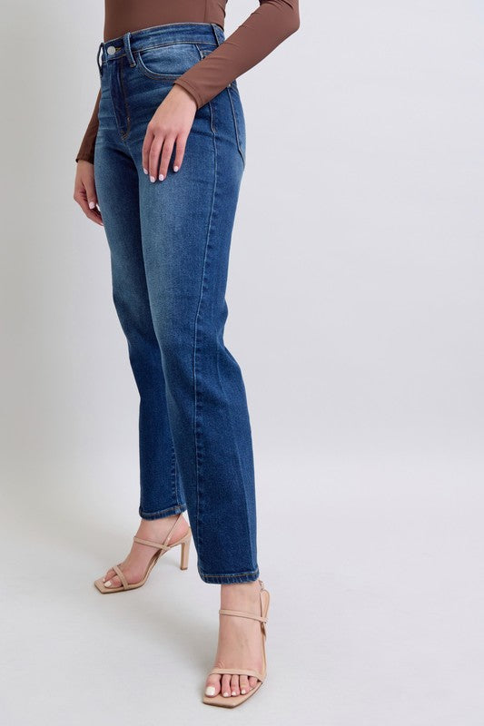 Judy Blue Full Size Side Seam Detail Straight Jeans with Pockets - The Ruffled Bull Boutique