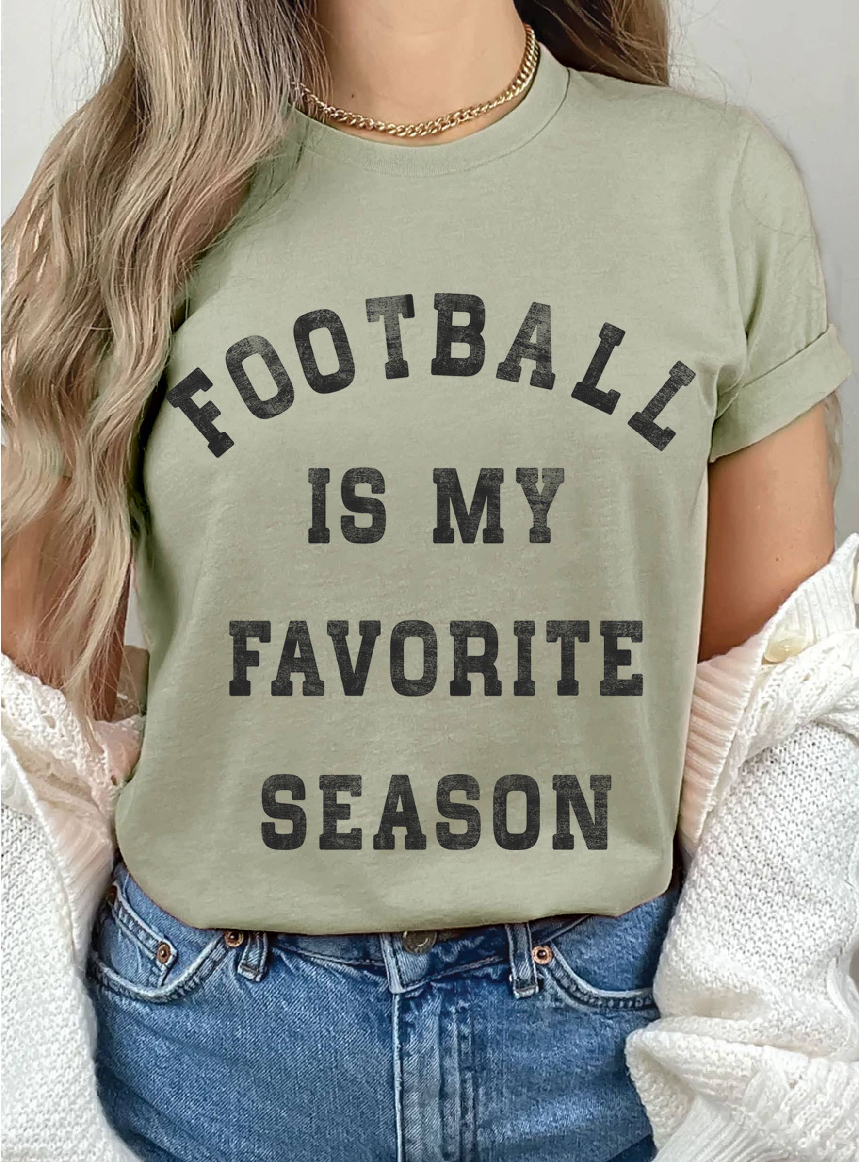 FOOTBALL IS MY FAVORITE SEASON GRAPHIC TSHIRTS - The Ruffled Bull Boutique