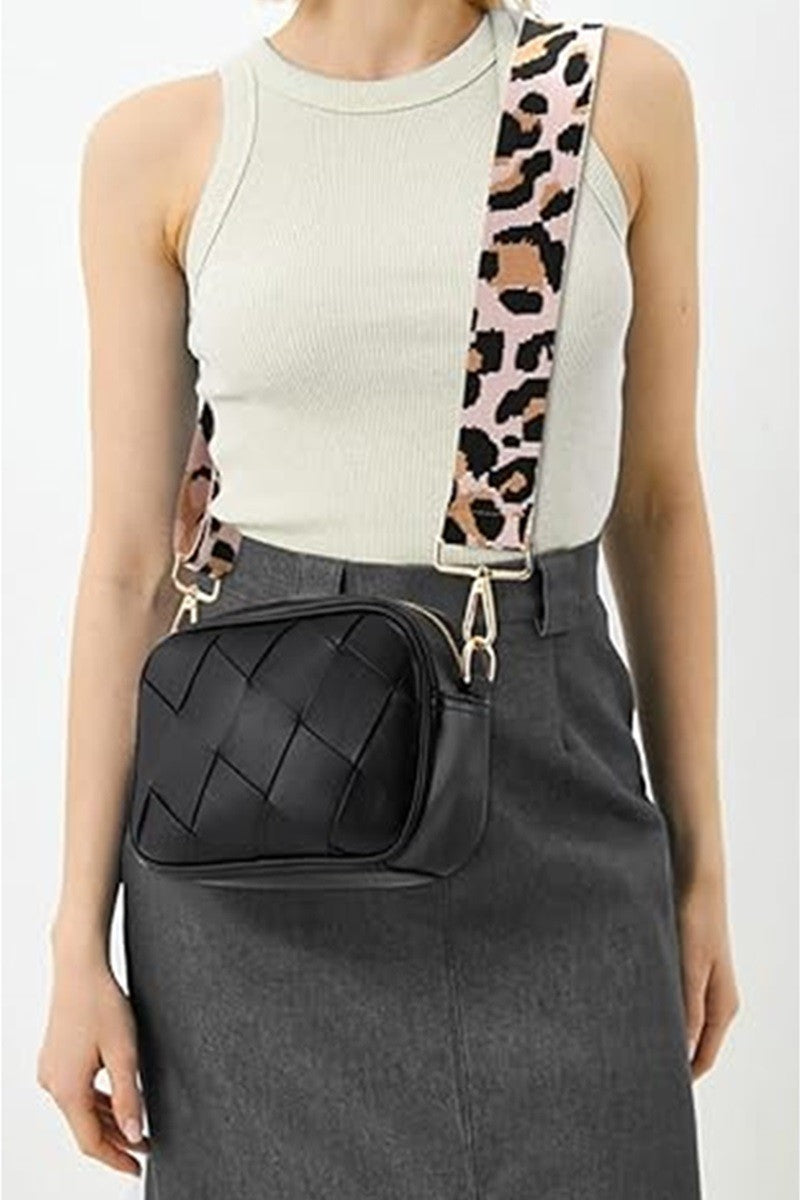 Zenana Cassette Woven Crossbody Bag - The Ruffled Bull Boutique