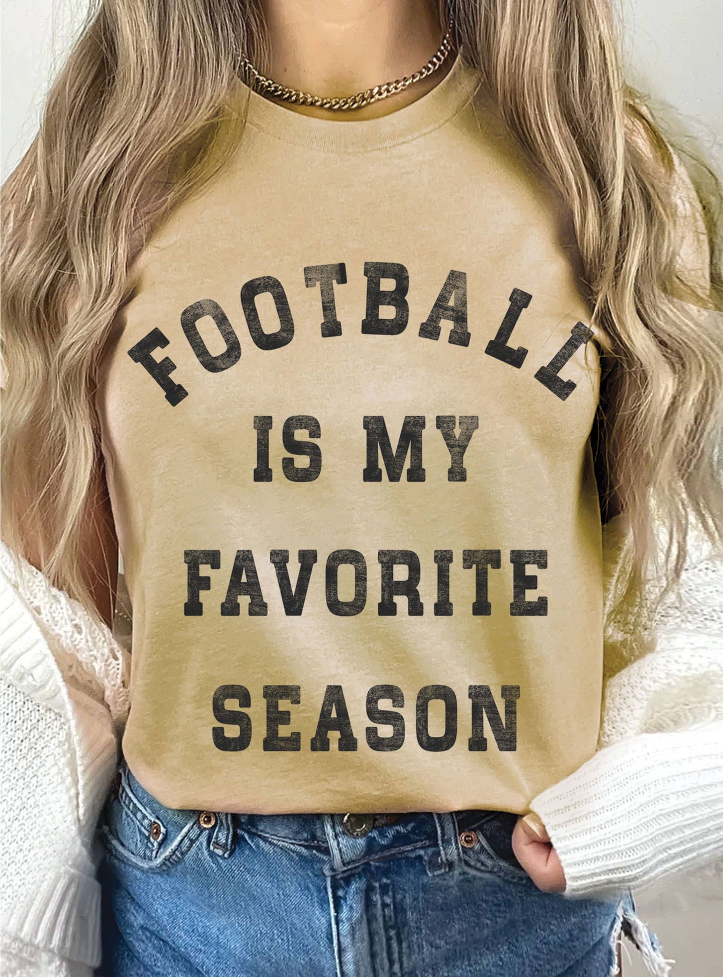 FOOTBALL IS MY FAVORITE SEASON GRAPHIC TSHIRTS - The Ruffled Bull Boutique