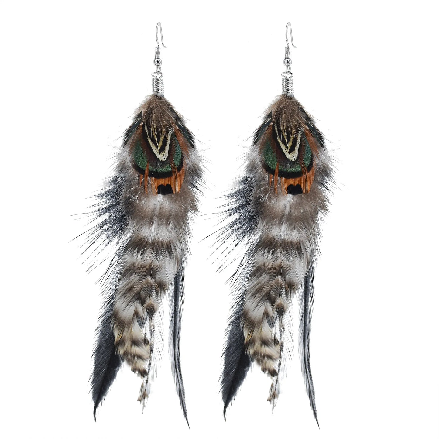 Feather earrings - The Ruffled Bull Boutique