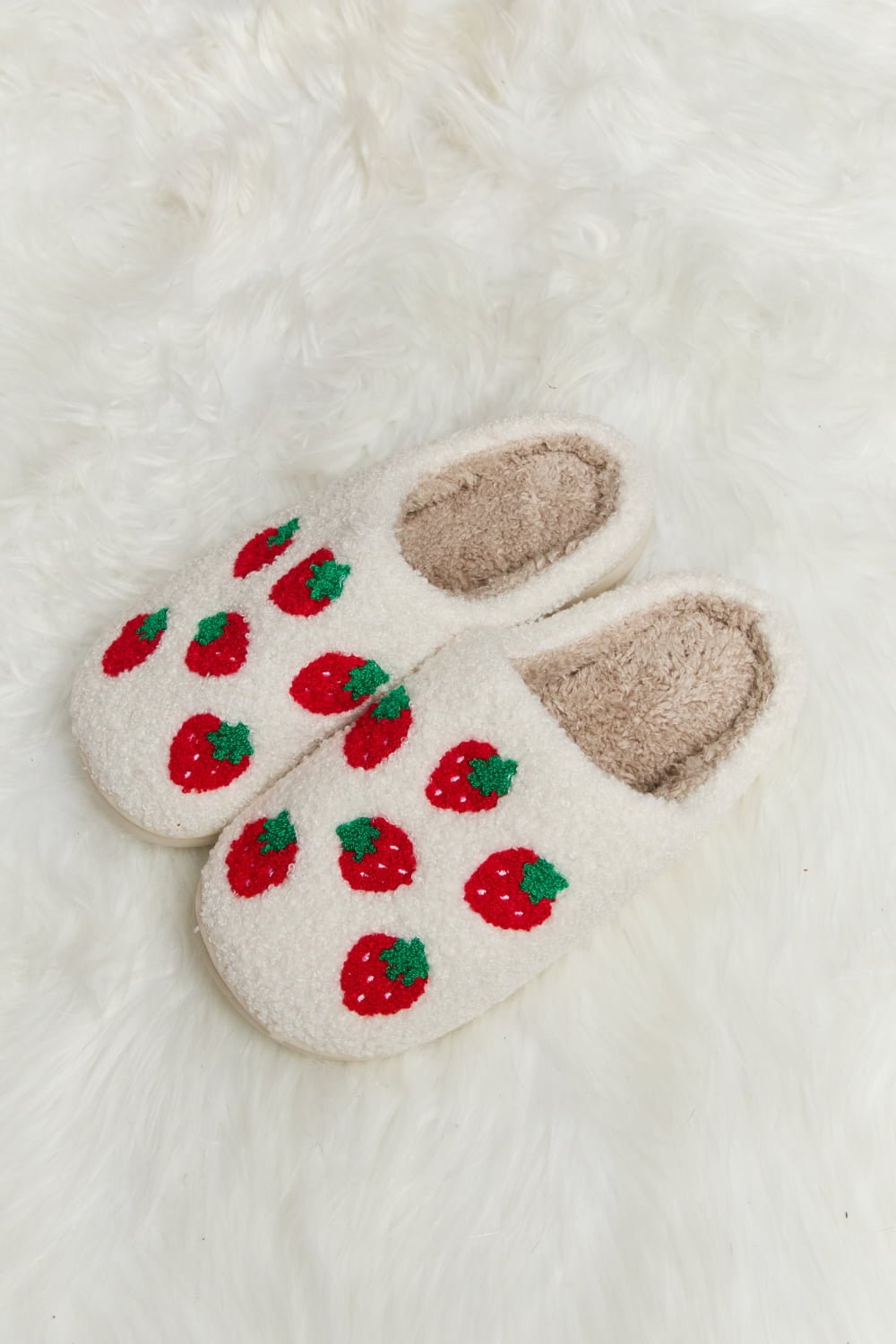 Melody Printed Plush Slide Slippers - The Ruffled Bull Boutique