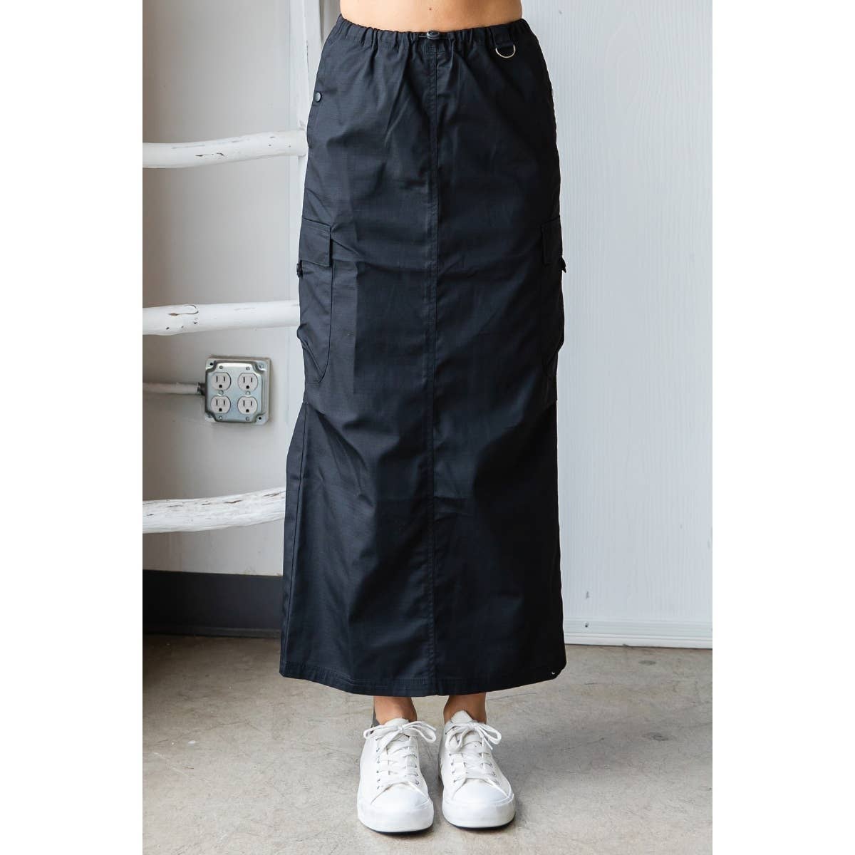 Parachute Cargo Long Skirt - The Ruffled Bull Boutique