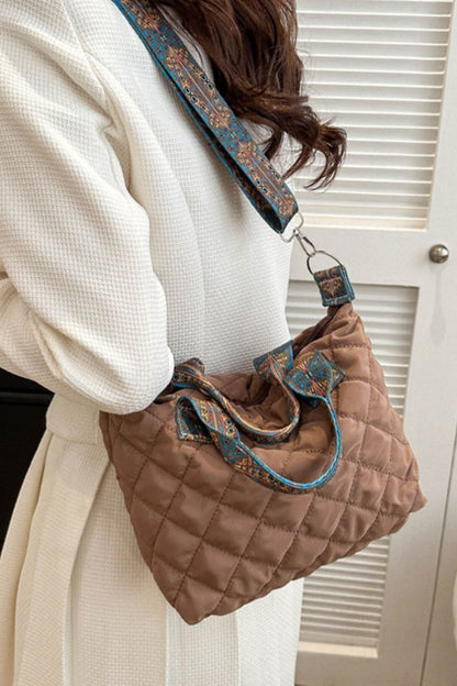 Bubble Textured Printed Strap Handbag - The Ruffled Bull Boutique