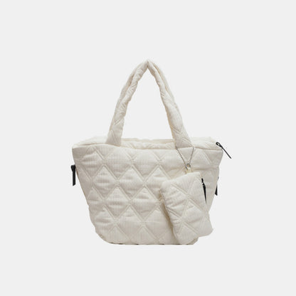 Polyester Medium Tote Bag - The Ruffled Bull Boutique