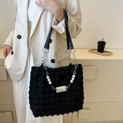 Bubble Textured Tote Bag - The Ruffled Bull Boutique