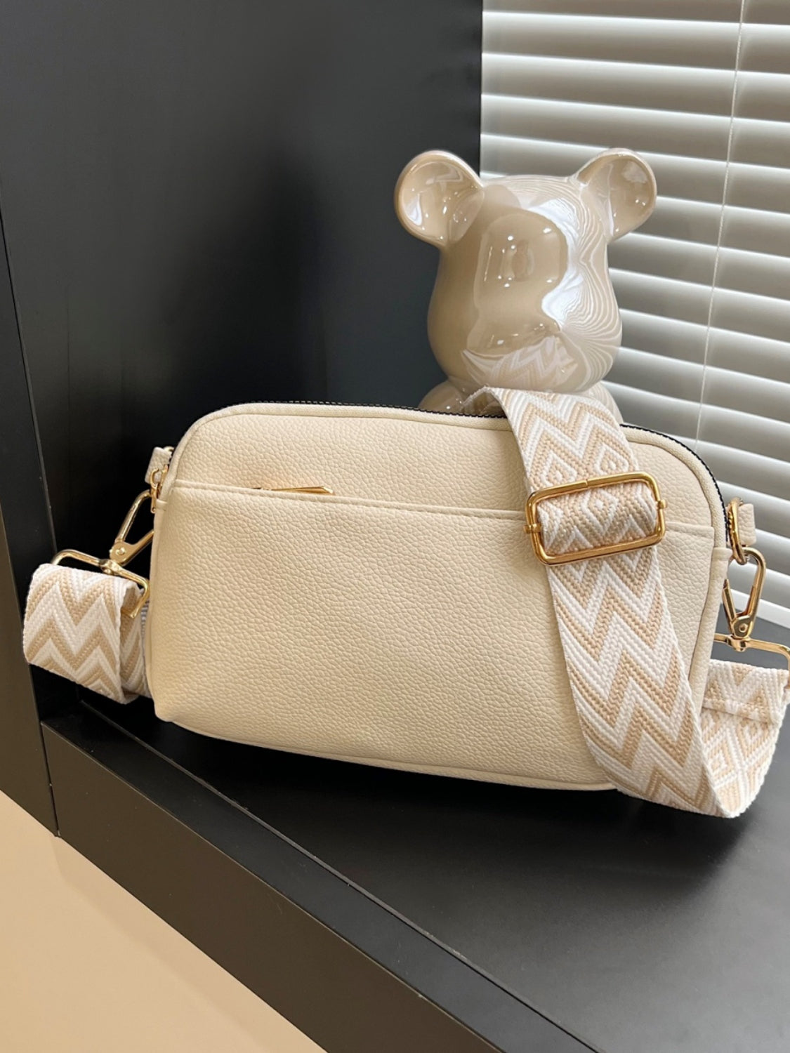 PU Leather Single Strap Crossbody Bag - The Ruffled Bull Boutique