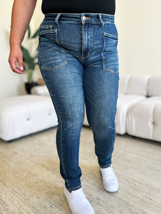 Judy Blue Full Size High Waist Skinny Jeans - The Ruffled Bull Boutique