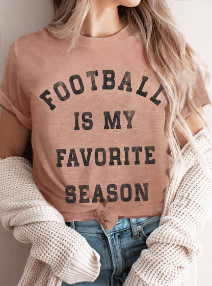 FOOTBALL IS MY FAVORITE SEASON GRAPHIC TSHIRTS - The Ruffled Bull Boutique