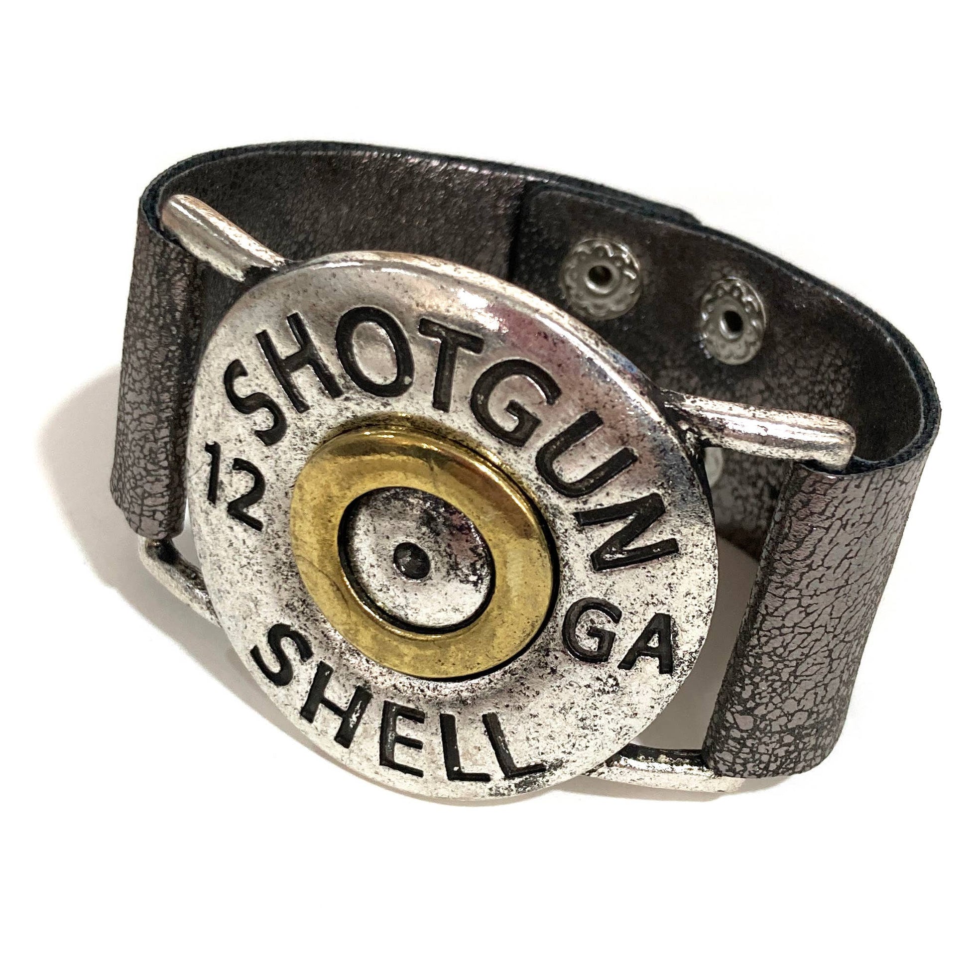 Shotgun Shell Silver Wrap Bracelet - The Ruffled Bull Boutique