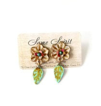 Same Spirit Spring Flowers Earrings - The Ruffled Bull Boutique